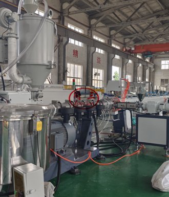 high speed PE pipe machine for indian customer