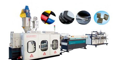 Corrugated Electric Protective Plastic Conduit Pipe Making Machine