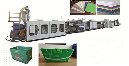 1.5mm 2mm 3mm 4mm 5mm PP Corrugated Sheet Machine / Plastic Hollow Sheet Extruder