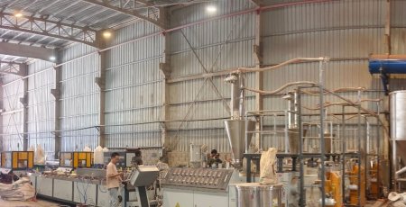 wood-plastic profile equipment has started production at a customer's factory in Brazil.