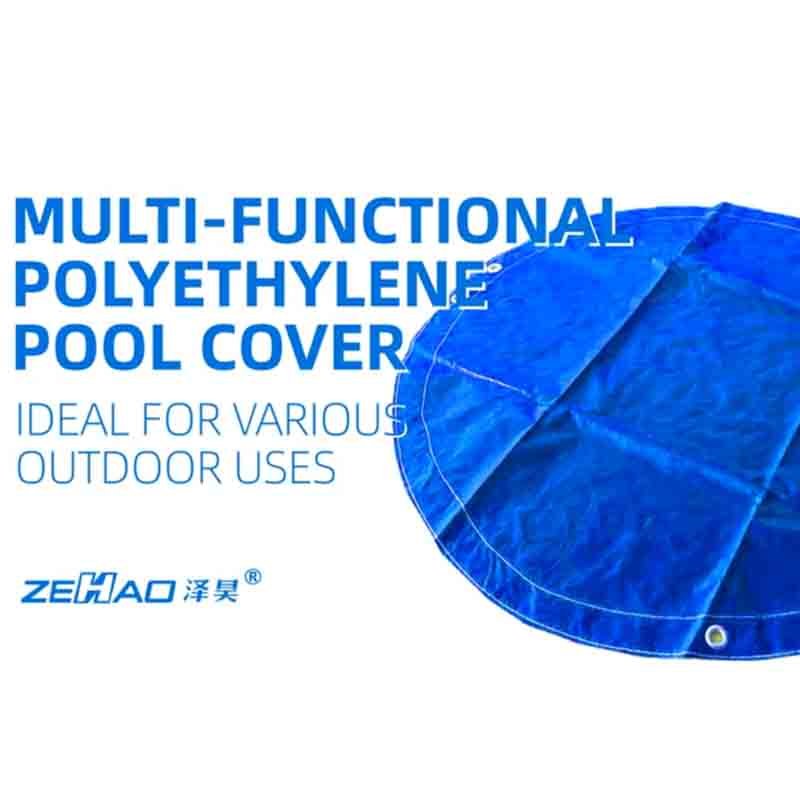 Round Blue Swimming Pool Cover-381