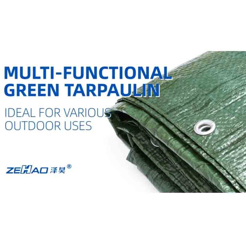 60g Green/Green PE Tarpaulin-359