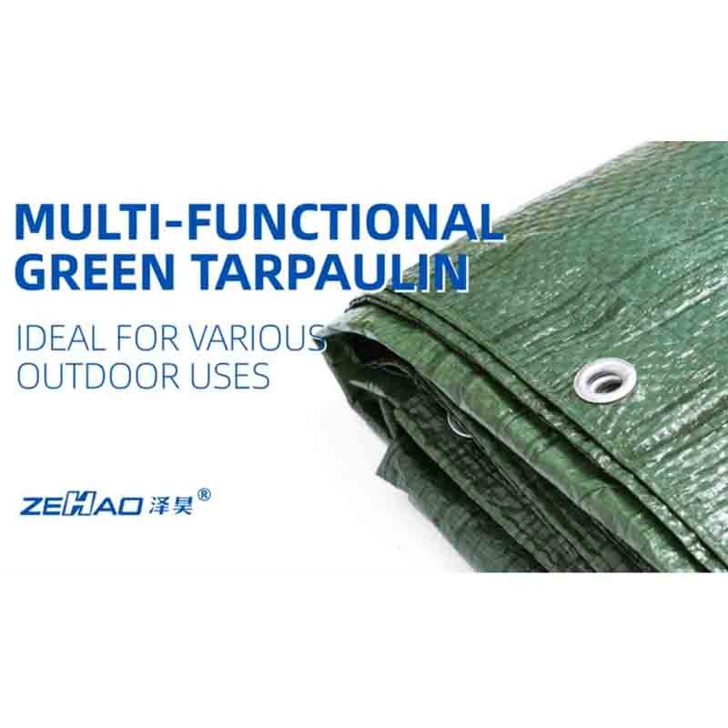 90g Green/Green PE Tarpaulin-362