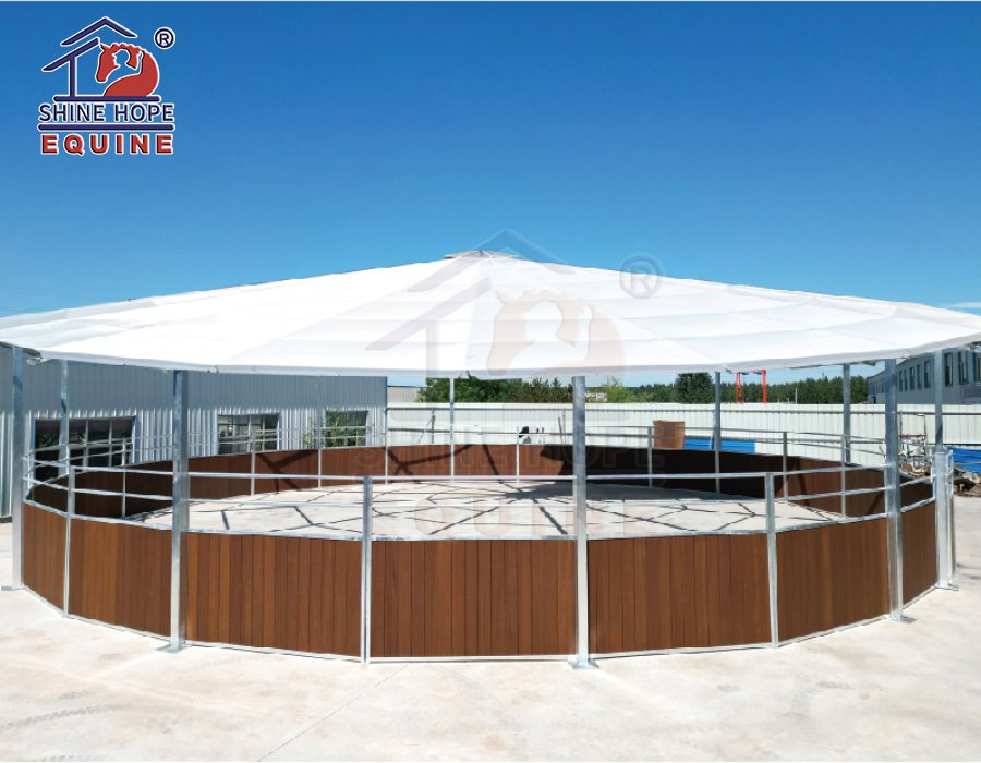 covered round pen