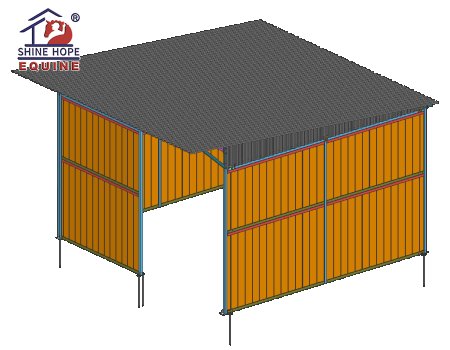 Equine shelter portable horse stalls