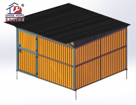 Functional Horse run in shed