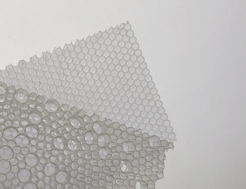 Transparent PC Honeycomb Decoration Panel-525