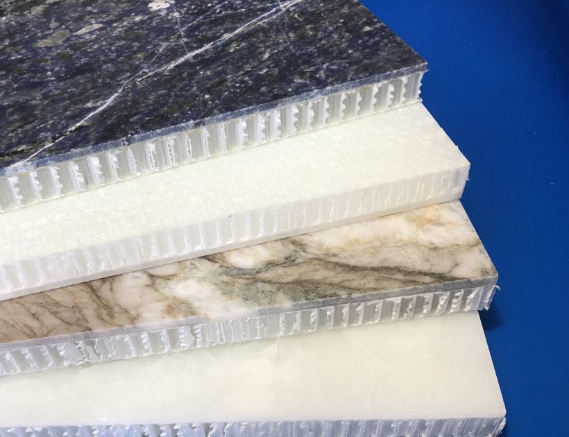 Marble honeycomb panel counter top