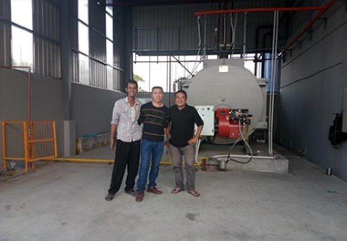 4Th Oil & Gas Dual Fuel Fired Steam Boiler in Myanmar1