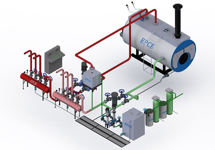 Calderas Agua Caliente Gas Con Tubo Fuego EPCB